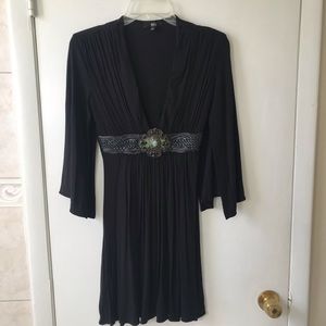 Sky Black Mini Dress